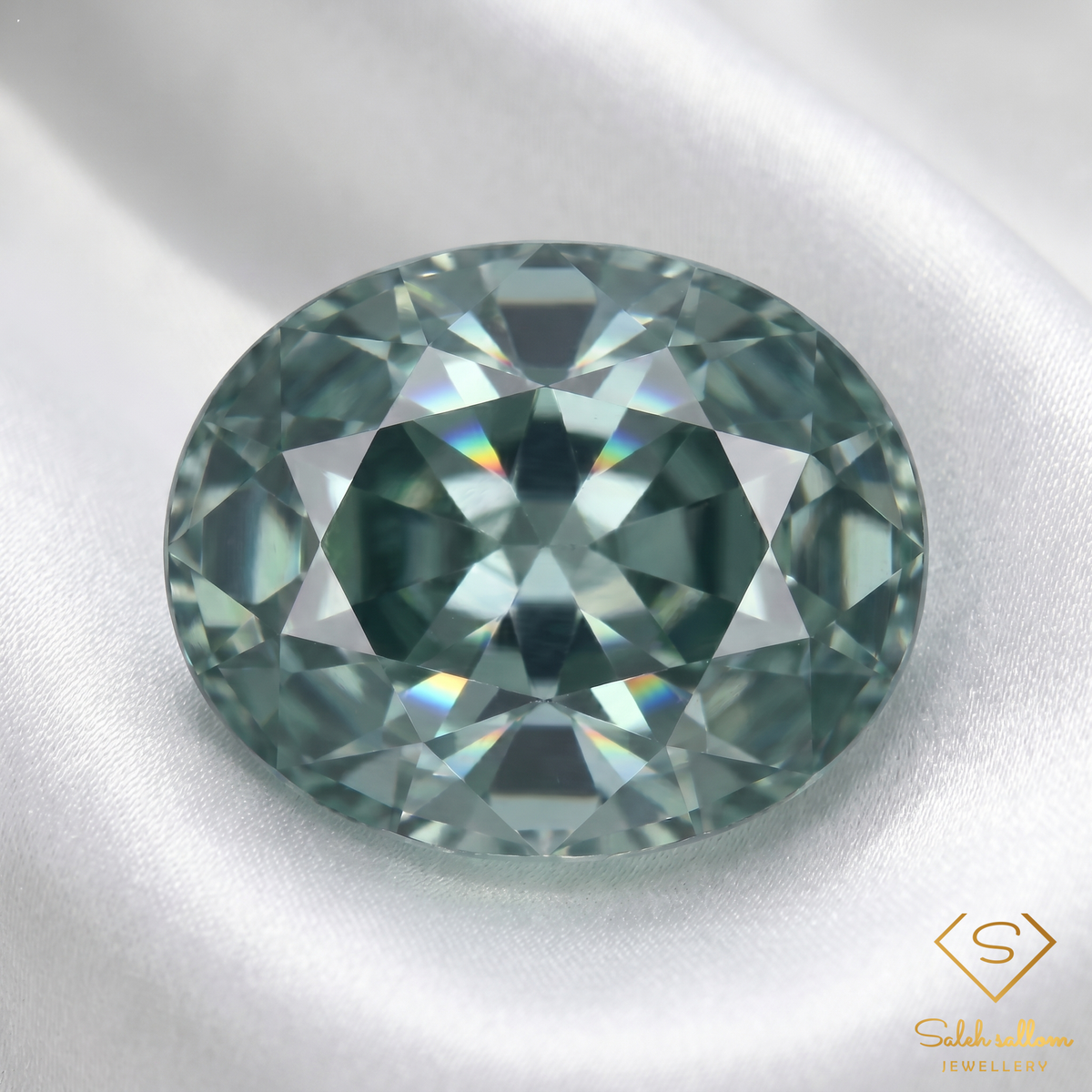 Natural Green Sapphire | 1.16 Carat Oval Mixed Cut | Fine Corundum Gemstone