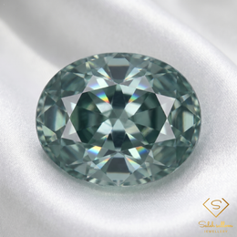 Natural Green Sapphire | 1.16 Carat Oval Mixed Cut | Fine Corundum Gemstone