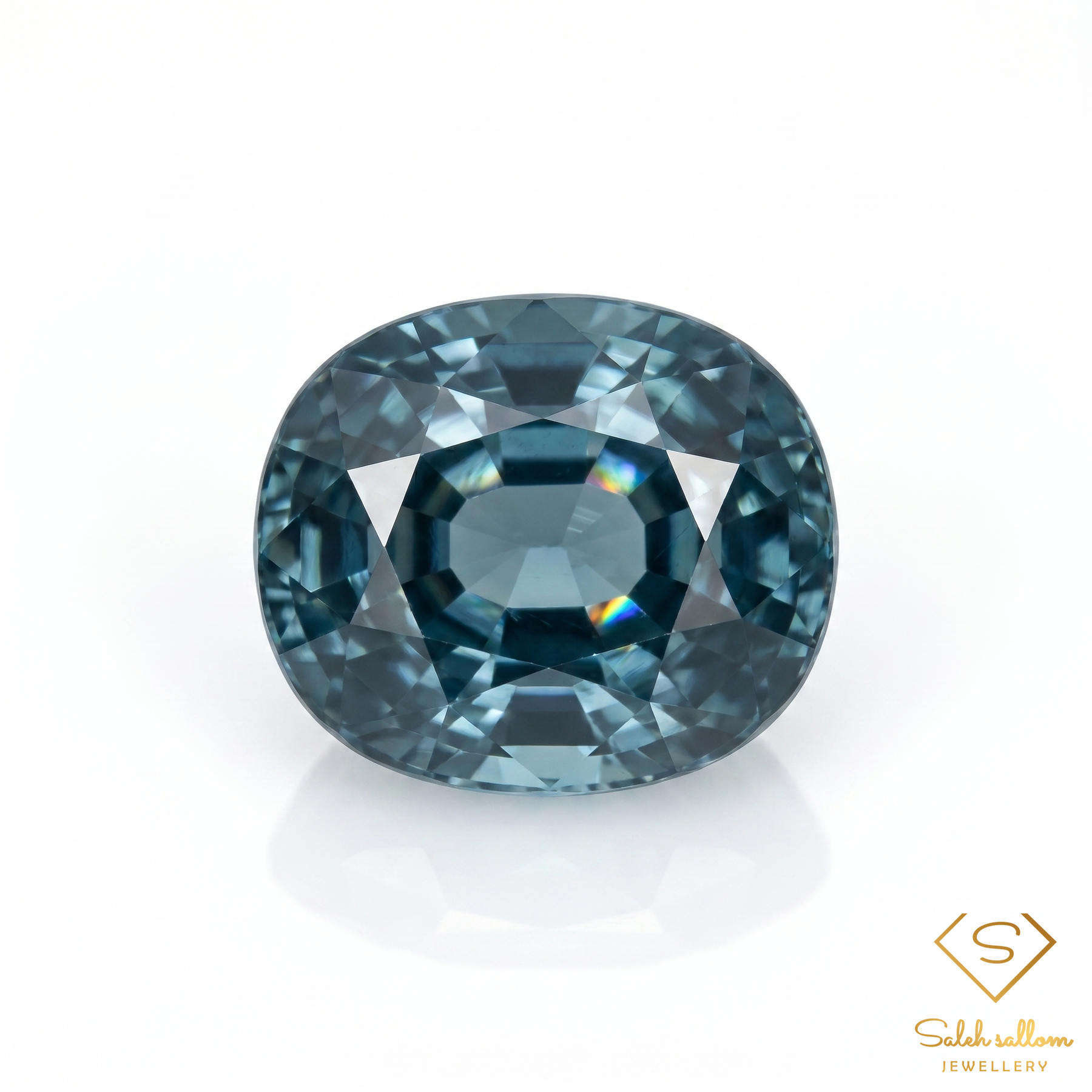 Natural Blue Green Sapphire | 0.70 Carat Oval Mixed Cut | Fine Corundum Gemstone