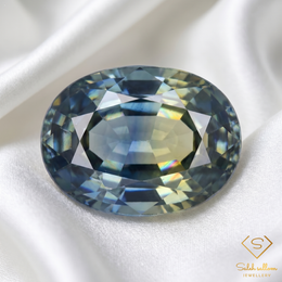 Natural Blue Green Sapphire | 1.16 Carat Oval Mixed Cut | Fine Corundum Gemstone