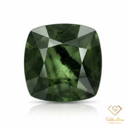 Natural Green Sapphire | 0.59 Carat Cushion Mixed Cut | Fine Corundum Gemstone