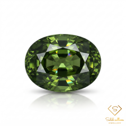 Natural Green Sapphire | 1.10 Carat Oval Mixed Cut | Fine Corundum Gemstone