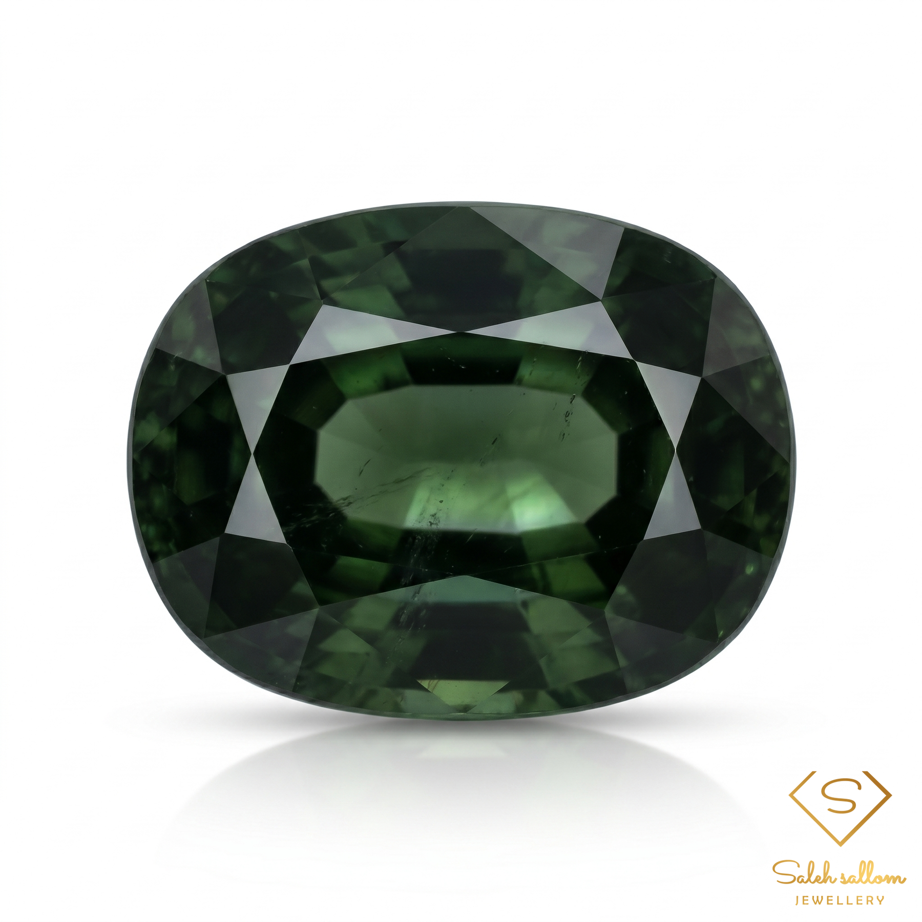 Natural Green Sapphire | 1.39 Carat Oval Mixed Cut | Fine Corundum Gemstone
