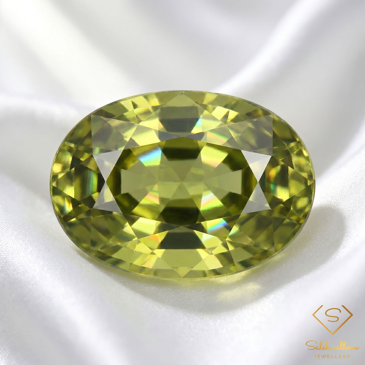 Natural Green Sapphire | 0.44 Carat Oval Mixed Cut | Fine Corundum Gemstone