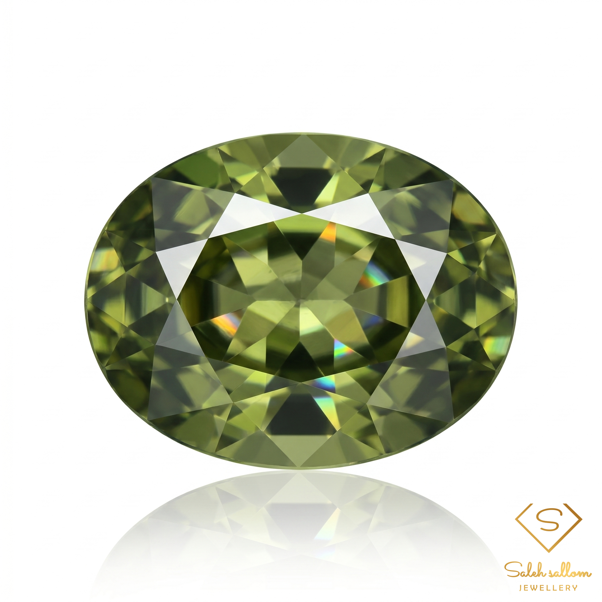 Natural Green Sapphire | 0.65 Carat Oval Mixed Cut | Fine Corundum Gemstone Main image