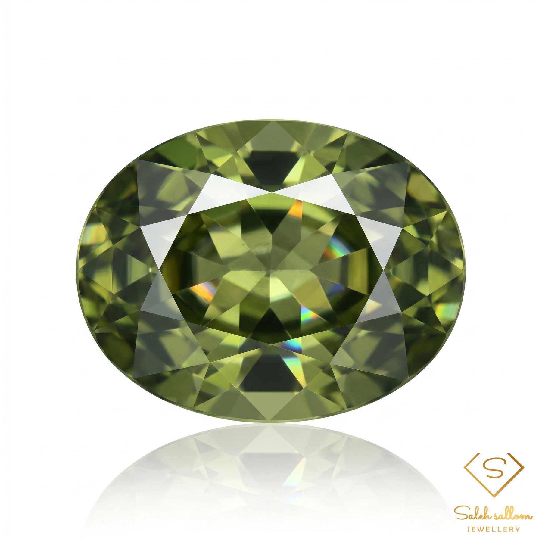 Natural Green Sapphire | 0.65 Carat Oval Mixed Cut | Fine Corundum Gemstone