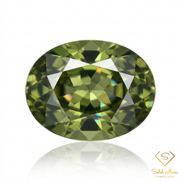 Natural Green Sapphire | 0.65 Carat Oval Mixed Cut | Fine Corundum Gemstone