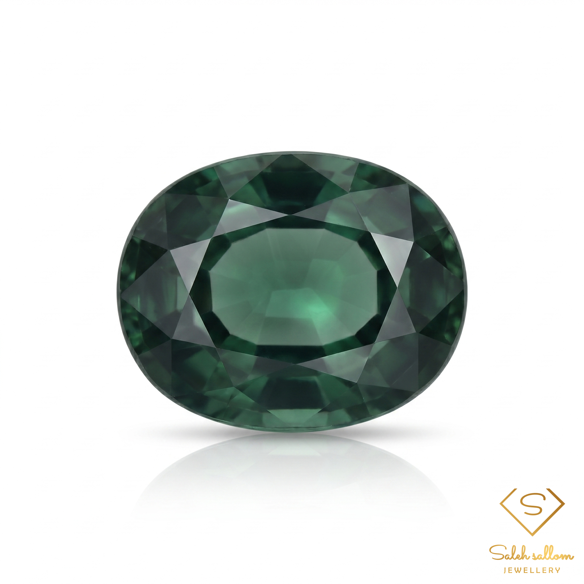 Natural Green Sapphire | 0.72 Carat Oval Mixed Cut | Fine Corundum Gemstone Secondary image