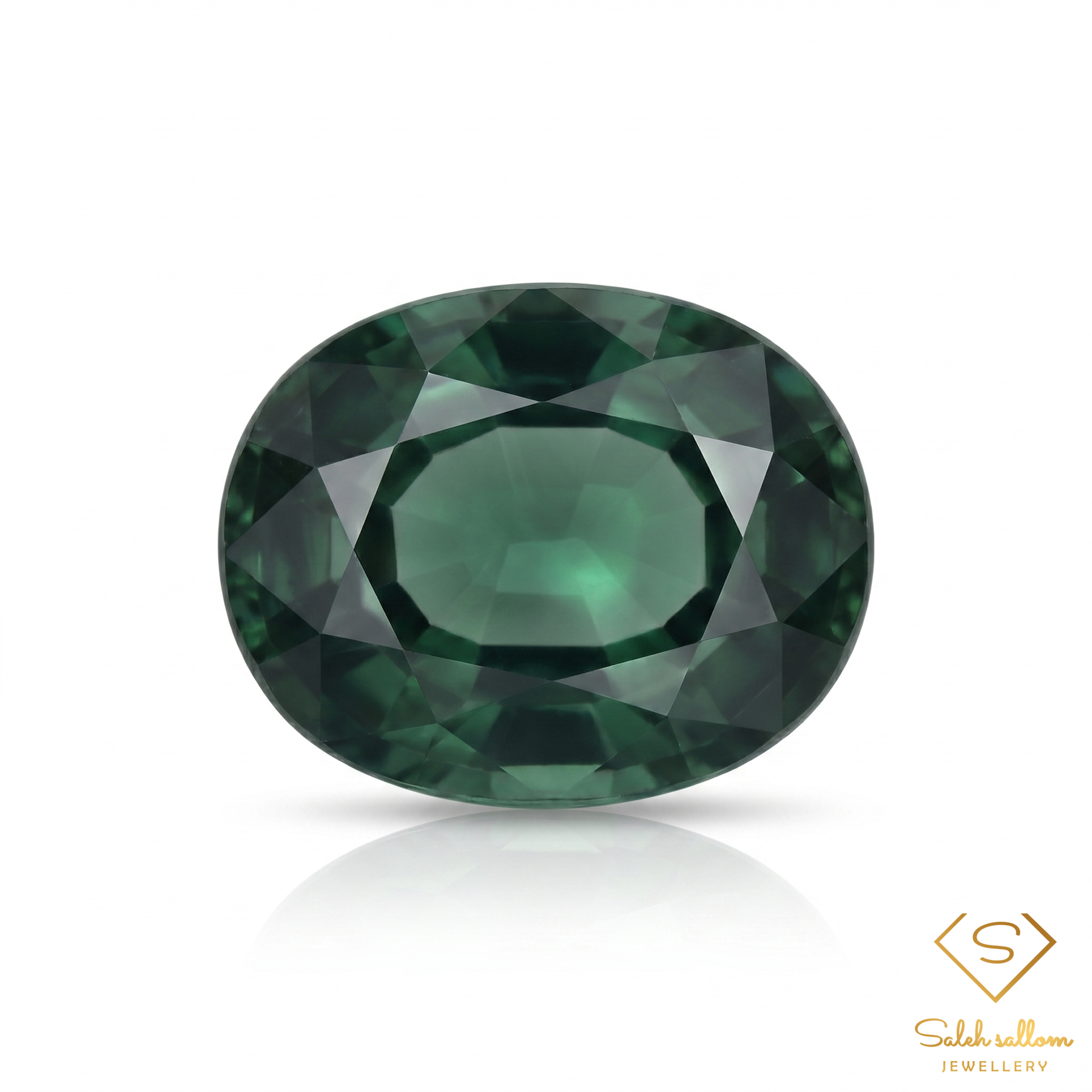 Natural Green Sapphire | 0.72 Carat Oval Mixed Cut | Fine Corundum Gemstone
