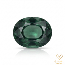 Natural Green Sapphire | 0.72 Carat Oval Mixed Cut | Fine Corundum Gemstone