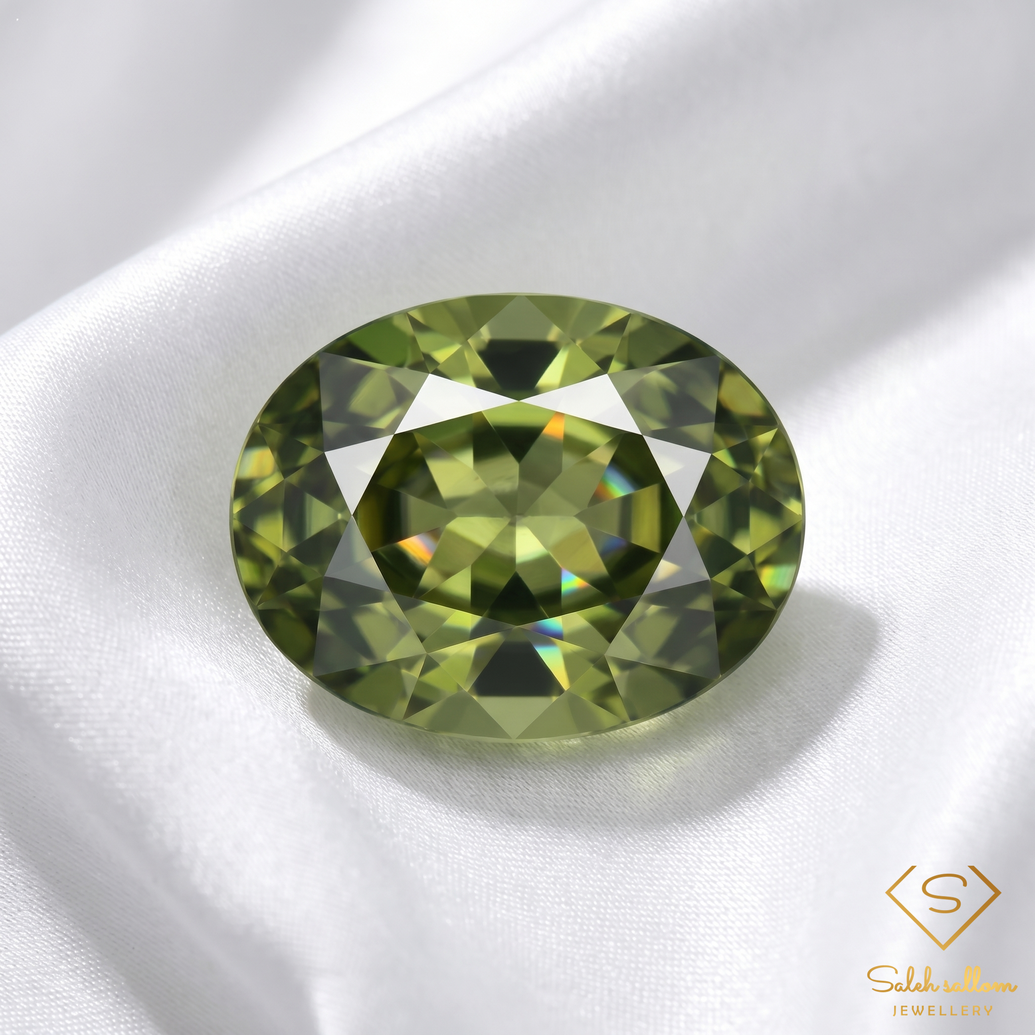 Natural Green Sapphire | 0.65 Carat Oval Mixed Cut | Fine Corundum Gemstone Secondary image
