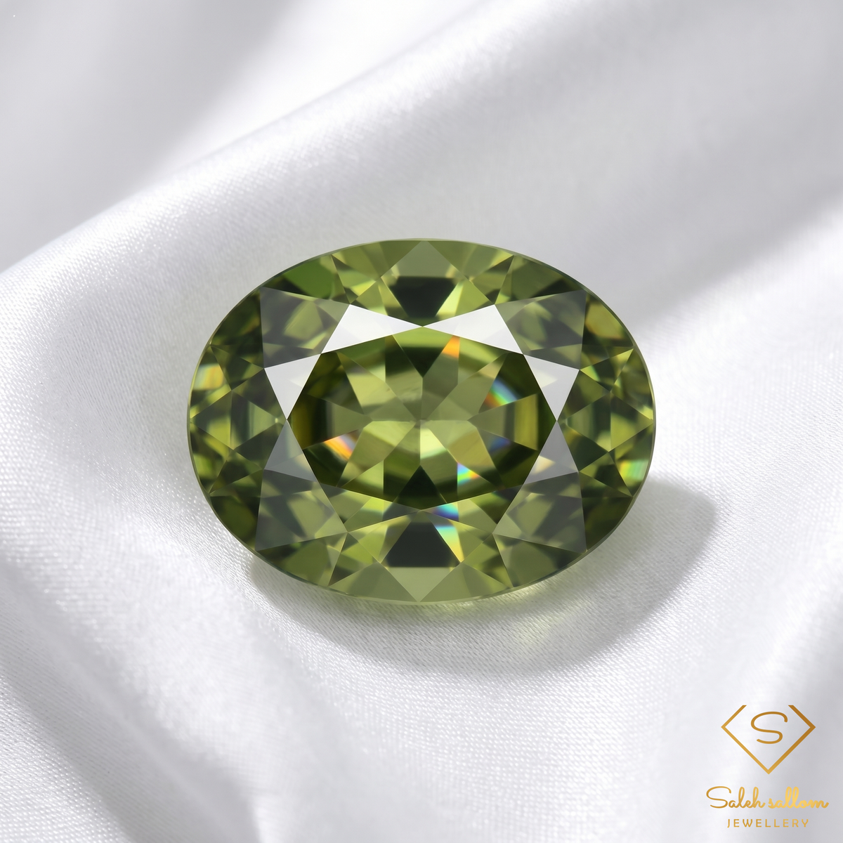 Natural Green Sapphire | 0.65 Carat Oval Mixed Cut | Fine Corundum Gemstone