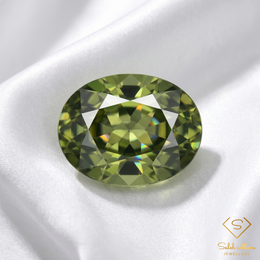 Natural Green Sapphire | 0.65 Carat Oval Mixed Cut | Fine Corundum Gemstone
