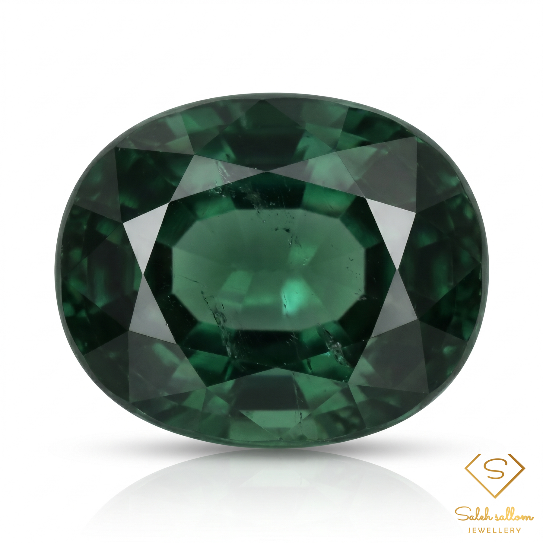 Natural Green Sapphire | 1.06 Carat Oval Mixed Cut | Fine Corundum Gemstone