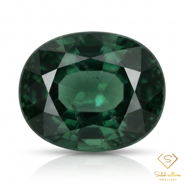 Natural Green Sapphire | 1.06 Carat Oval Mixed Cut | Fine Corundum Gemstone