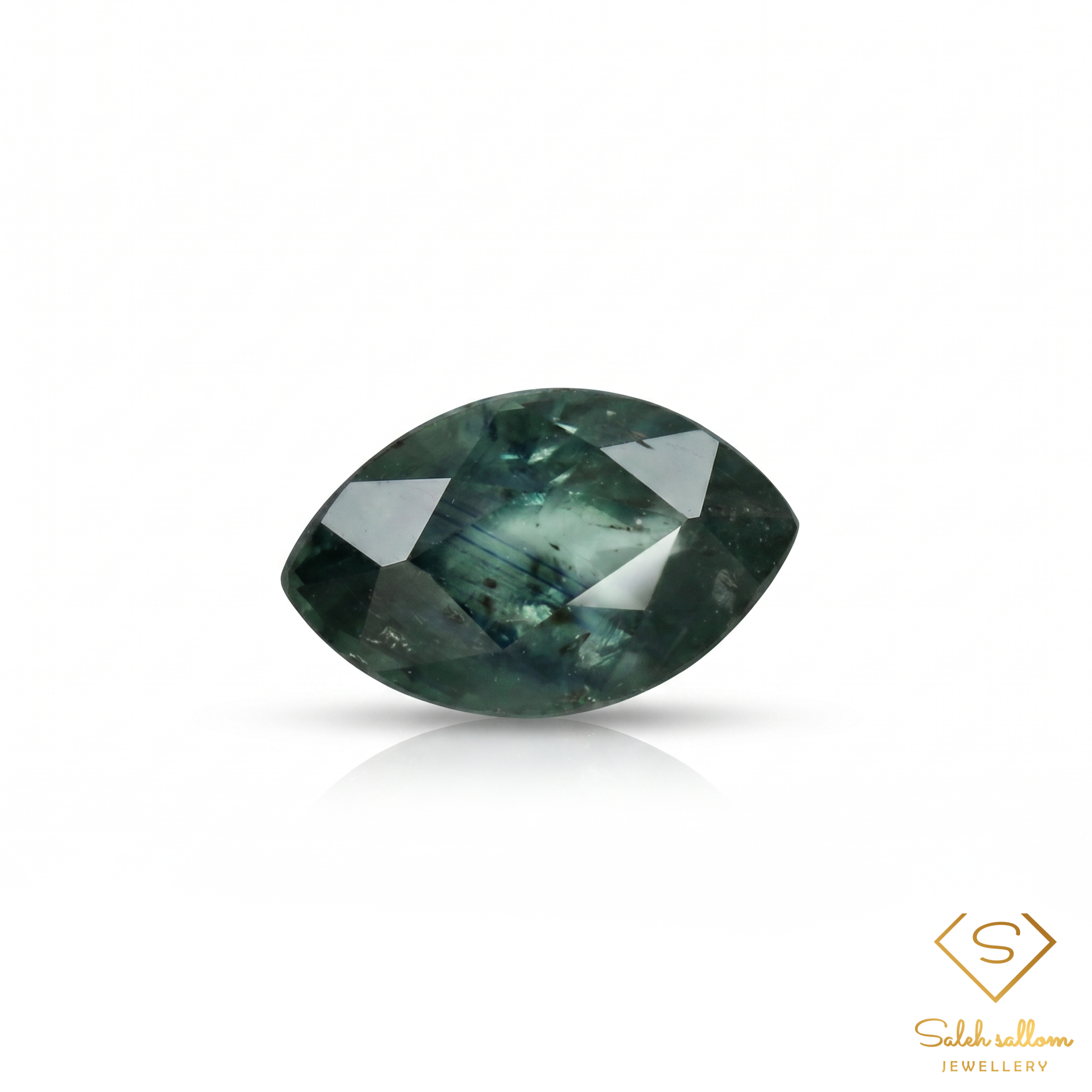 Natural Green Sapphire | 1.07 Carat Marquise Cut | Unique Fine Gemstone Main image