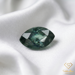 Natural Green Sapphire | 1.07 Carat Marquise Cut | Unique Fine Gemstone