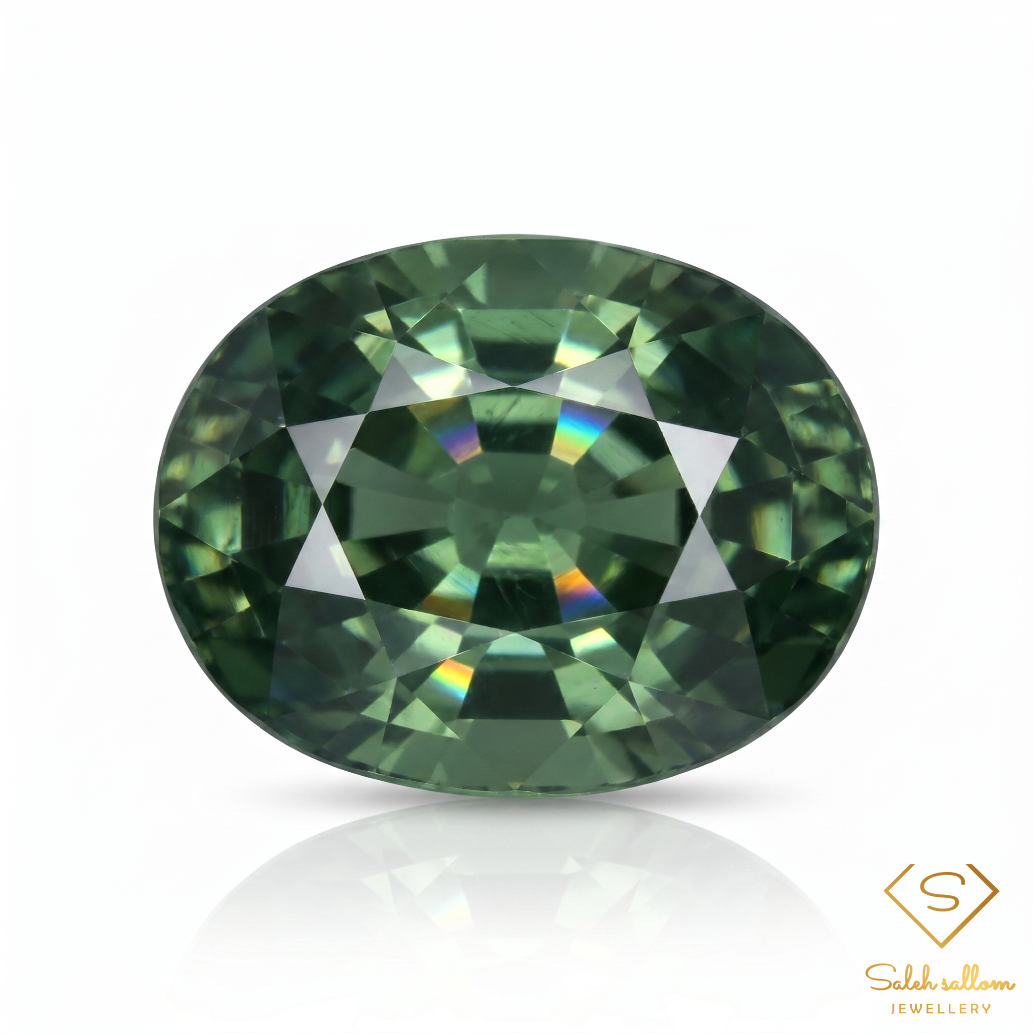 Natural Green Sapphire | 0.70 Carat Oval Cut | Fine Collector Gemstone Main image