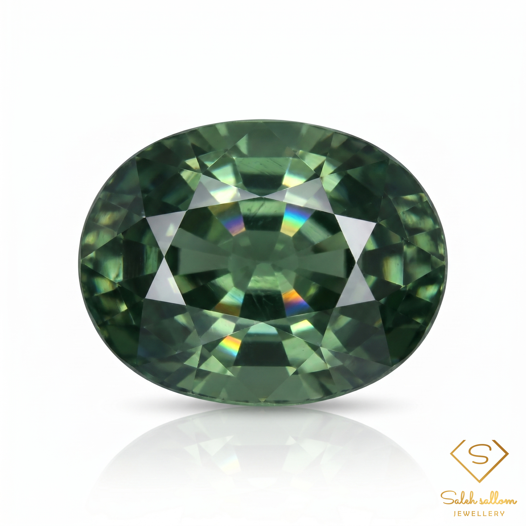 Natural Green Sapphire | 0.70 Carat Oval Cut | Fine Collector Gemstone