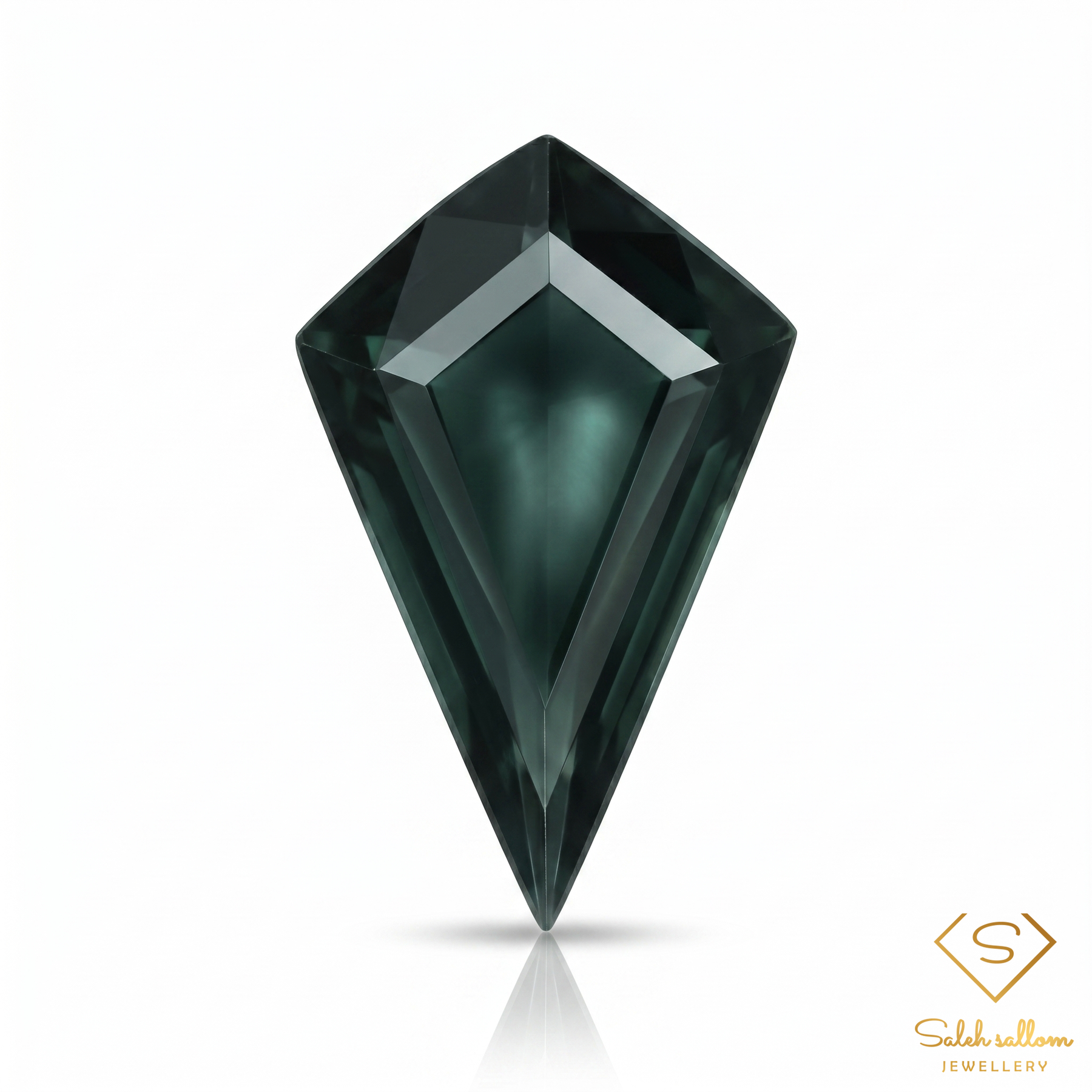 Natural Green Sapphire | 0.70 Carat Fantasy Shield Cut | Precision Designer Gemstone