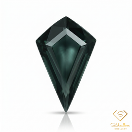 Natural Green Sapphire | 0.70 Carat Fantasy Shield Cut | Precision Designer Gemstone