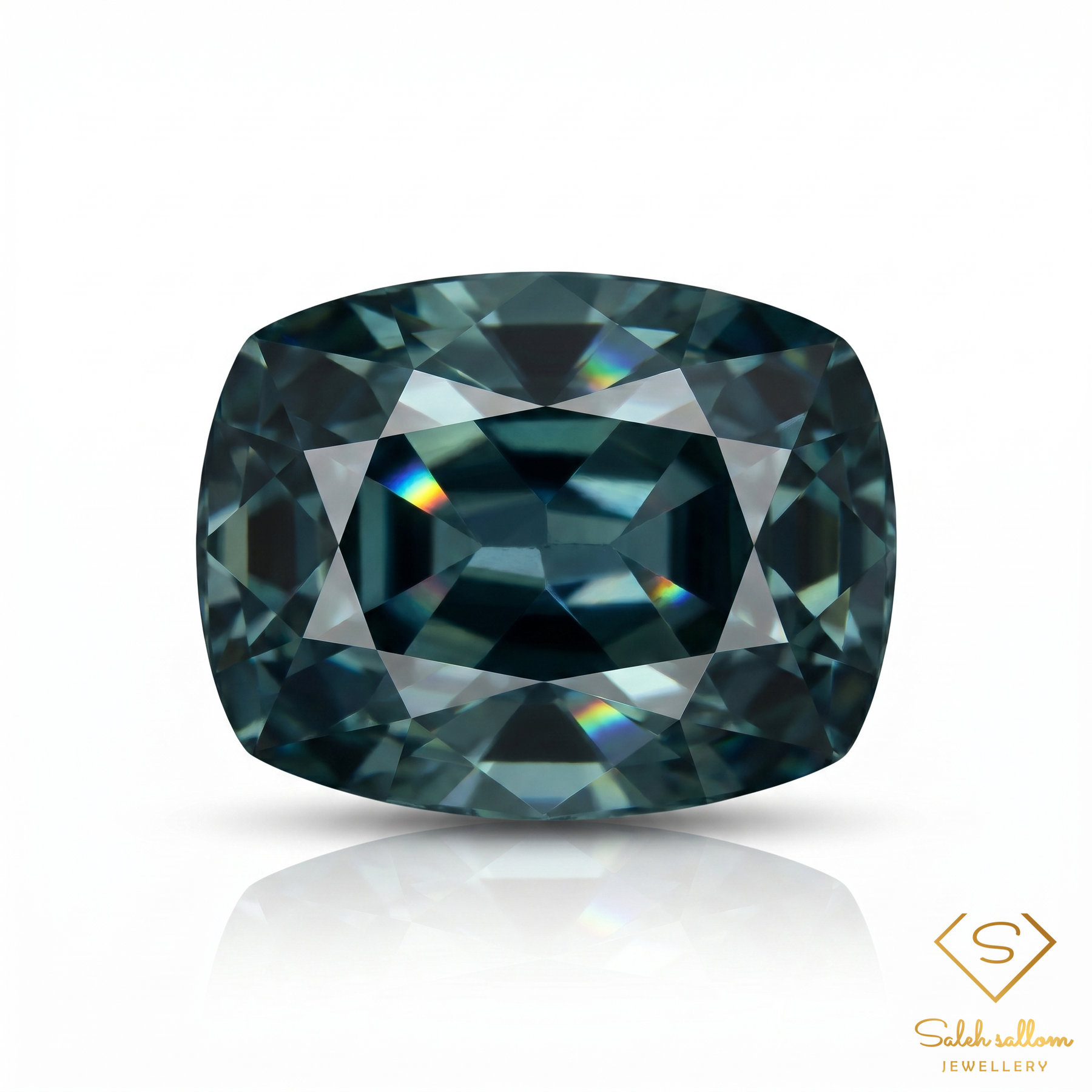 Natural Green Sapphire | 0.84 Carat Cushion Cut | Fine Collector Gemstone