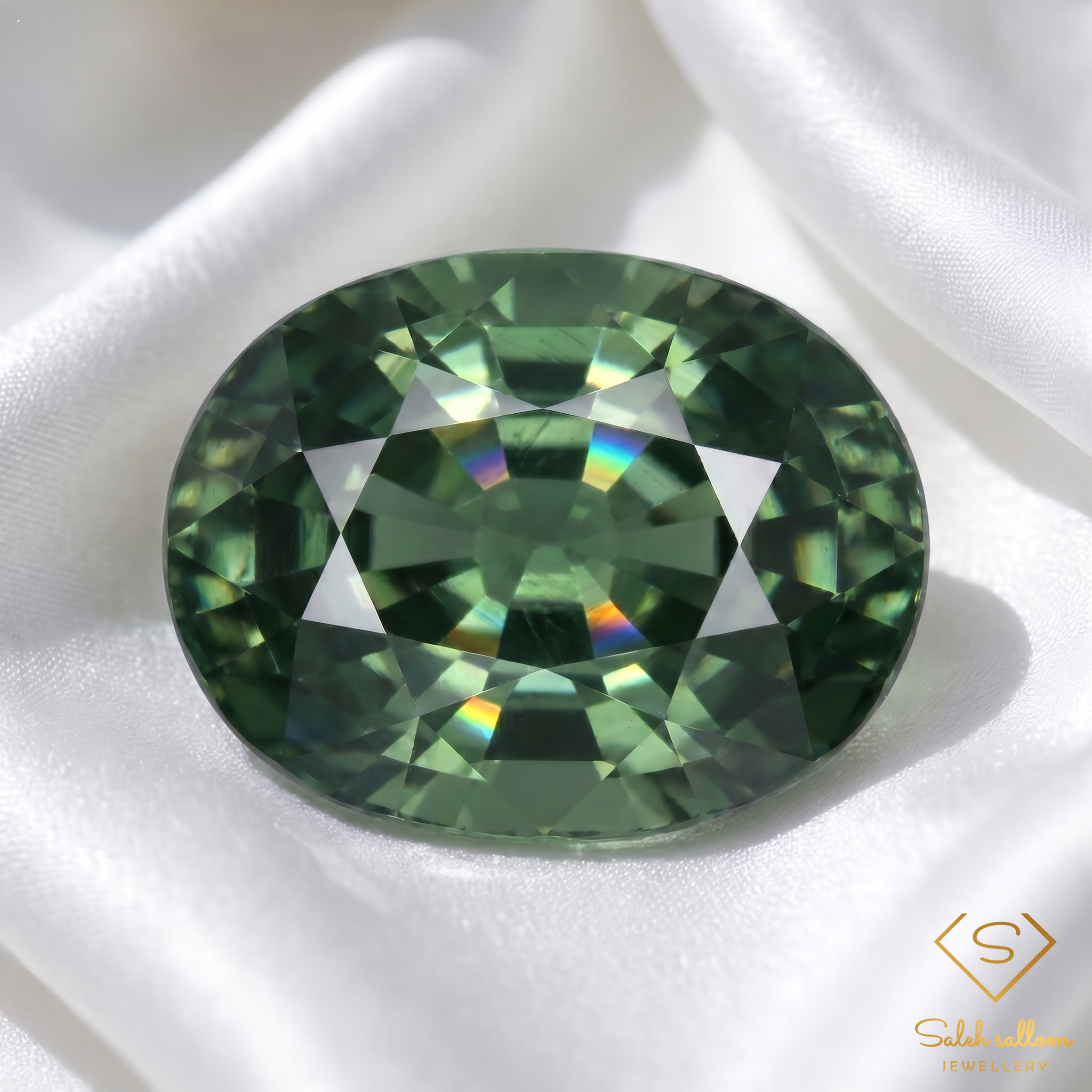 Natural Green Sapphire | 0.70 Carat Oval Cut | Fine Collector Gemstone Secondary image
