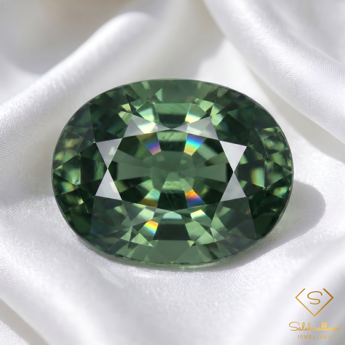 Natural Green Sapphire | 0.70 Carat Oval Cut | Fine Collector Gemstone