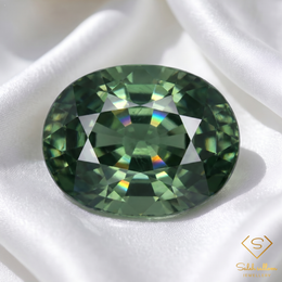 Natural Green Sapphire | 0.70 Carat Oval Cut | Fine Collector Gemstone