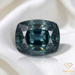 Natural Green Sapphire | 0.84 Carat Cushion Cut | Fine Collector Gemstone