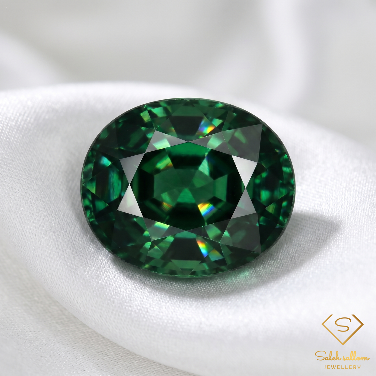 Natural Green Sapphire | 0.45 Carat Oval Cut | Fine Collector Gemstone