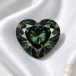 Natural Green Sapphire | 1.31 Carat Heart Cut | Fine Collector Gemstone