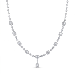 IGI Certified Lab Grown Diamond Necklace | 1.52 CT Lab Grown Diamonds | 18K White Gold
