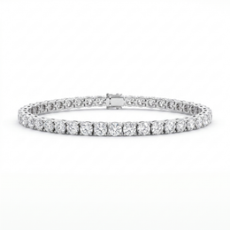 Natural Diamond Tennis Bracelet | 1.20 CT Natural Diamonds | 18K White Gold | Saleh Sallom Jewelry