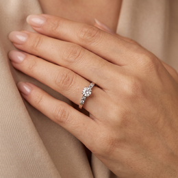 Natural Diamond Solitaire Ring | 1.78 CT Natural Diamonds | 18K White Gold | IGI Certified | Saleh Sallom Jewelry