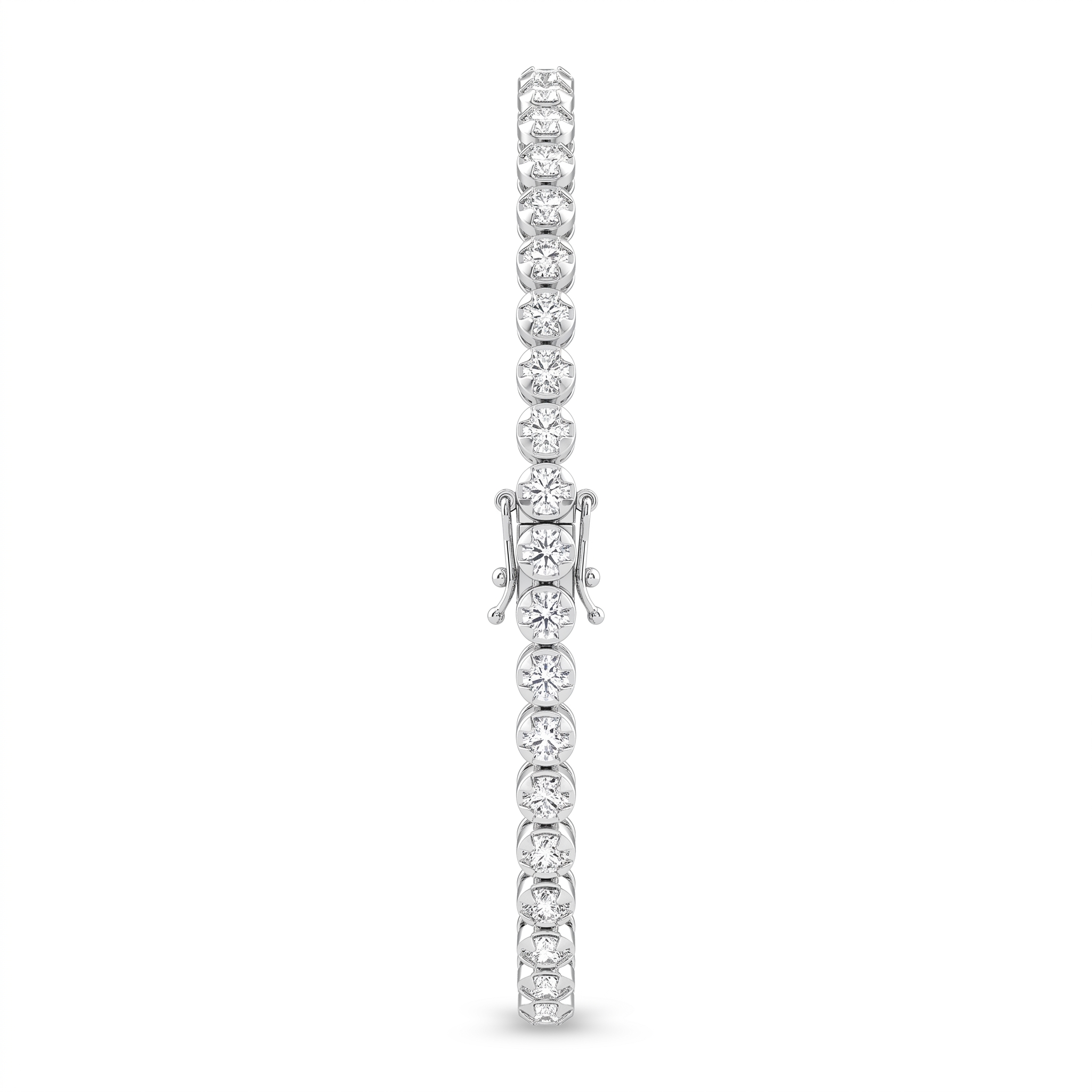 Natural Diamond Tennis Bracelet | 1.92 CT Natural Diamonds | 18K White Gold | Saleh Sallom Jewelry Main image