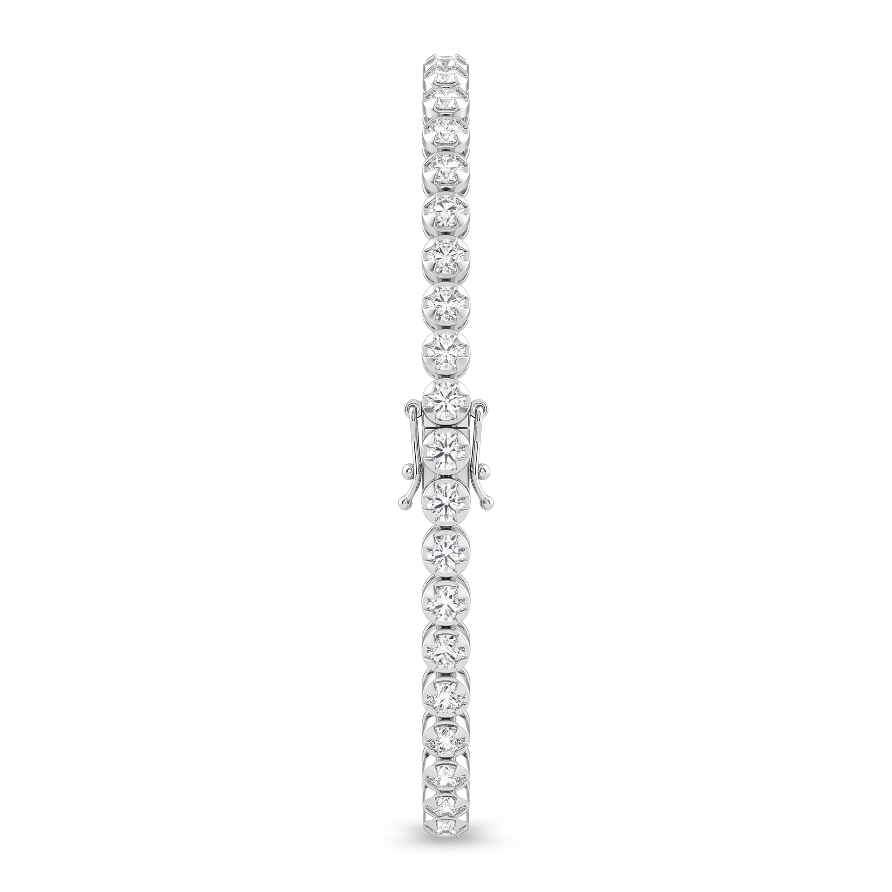 Natural Diamond Tennis Bracelet | 1.92 CT Natural Diamonds | 18K White Gold | Saleh Sallom Jewelry
