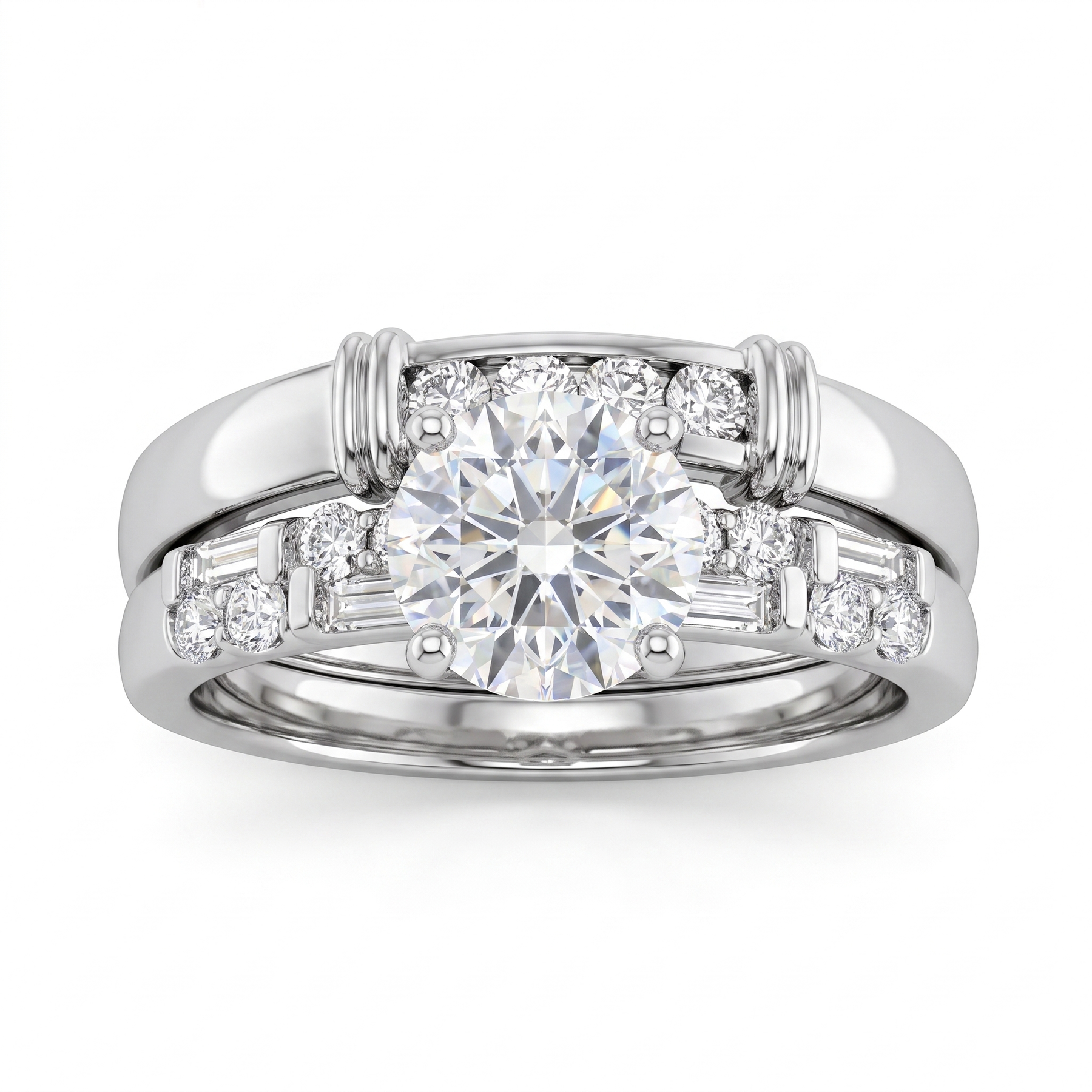 IGI Certified Natural Diamond Ring | 1.26 CT Natural Diamonds | 18K White Gold | Saleh Sallom Jewelry