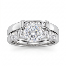 IGI Certified Natural Diamond Ring | 1.26 CT Natural Diamonds | 18K White Gold | Saleh Sallom Jewelry