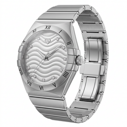 Natural Diamond Luxury Watch | 0.20 CT Natural Diamonds | Stainless Steel | Saleh Sallom | SSJ-WAT-0004