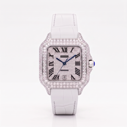 Luxury Mechanical Diamond Watch | 8.15 CT Laboratory created Diamonds | Miyota 8215 Automatic Movement | Sapphire Crystal | Saleh Sallom | SSJ-WAT-0008