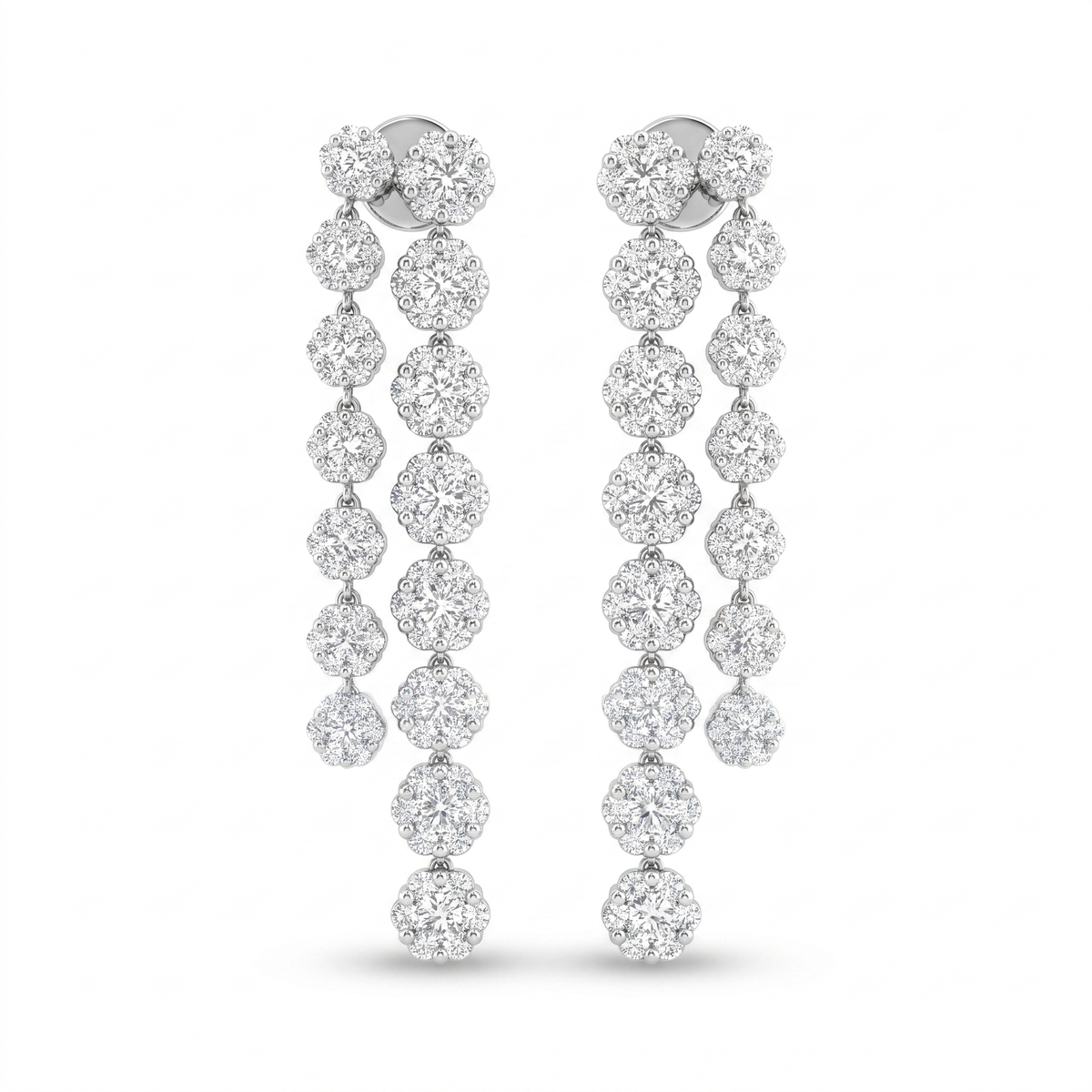 IGI Certified Natural Diamond Fine Jewelry Set | 22.65 CT Natural Diamonds | F–G | VVS–VS | 18K White Gold