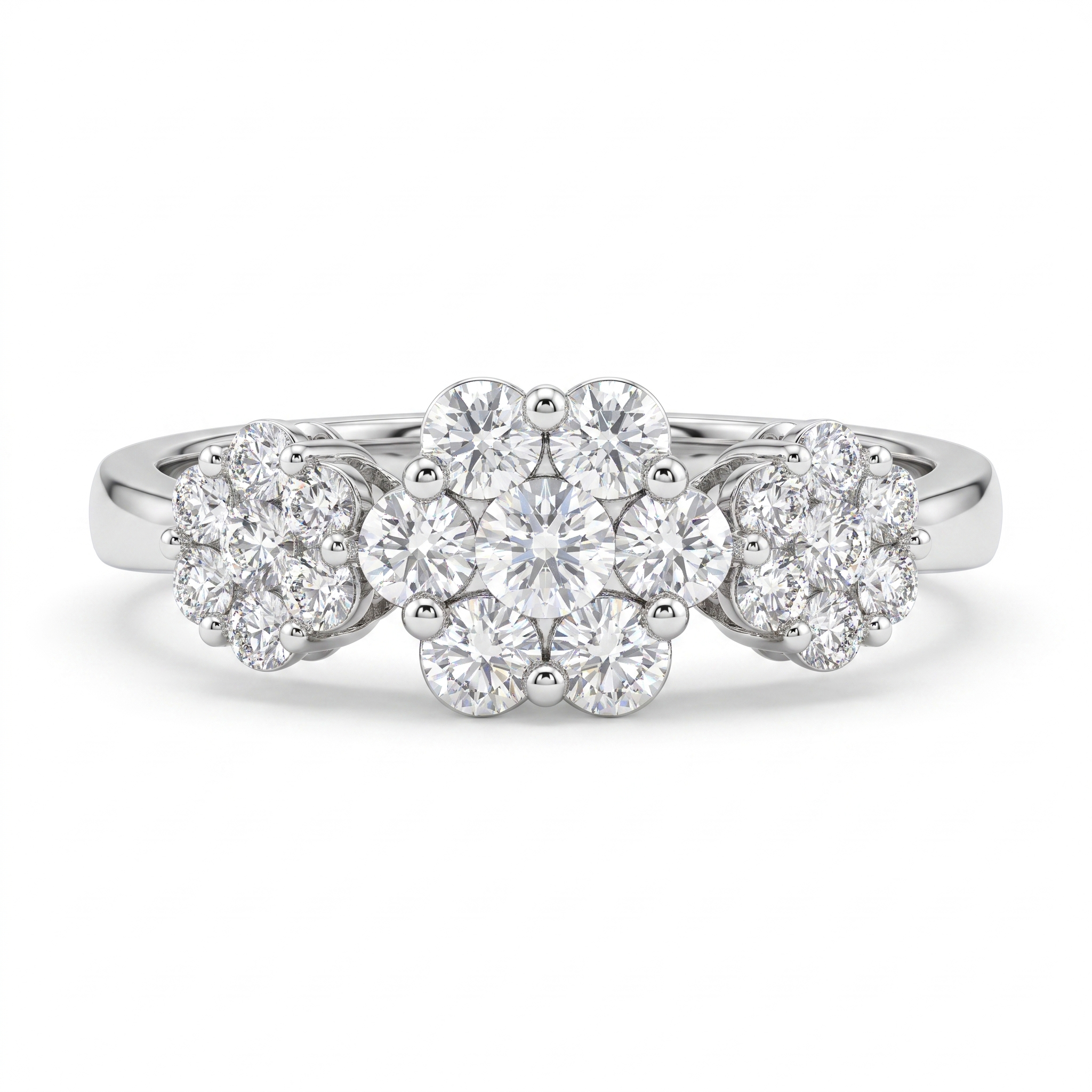IGI Certified Natural Diamond Fine Jewelry Set | 22.65 CT Natural Diamonds | F–G | VVS–VS | 18K White Gold Secondary image