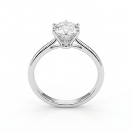 Lab-Created Diamond Solitaire Engagement Ring | 1.18 CT | VVS1 | 18K White Gold