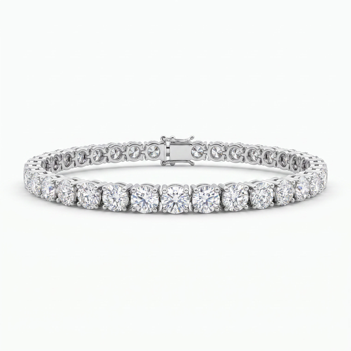 Lab-Created Diamond Tennis Bracelet | 14.74 CT Diamonds | 18K White Gold Main image