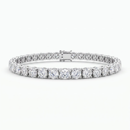 Lab-Created Diamond Tennis Bracelet | 14.74 CT Diamonds | 18K White Gold