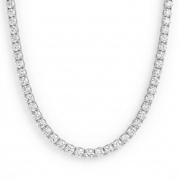 Lab-Created Diamond Tennis Necklace | 6.90 CT Diamonds | VS1 | 18K White Gold
