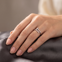 American Diamond Nail-Inspired Bangle Bracelet | Sterling Silver 925 | 21.48 g