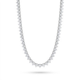 American Diamond Graduated Tennis Necklace | Sterling Silver 925 | 17.70 g