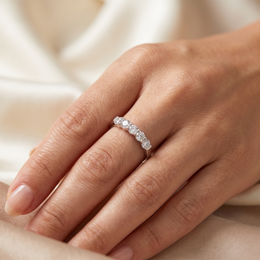 Round Lab Created Diamond Seven-Stone Ring | 1.25 CT Lab Created Diamonds | 14K Gold | Saleh Sallom